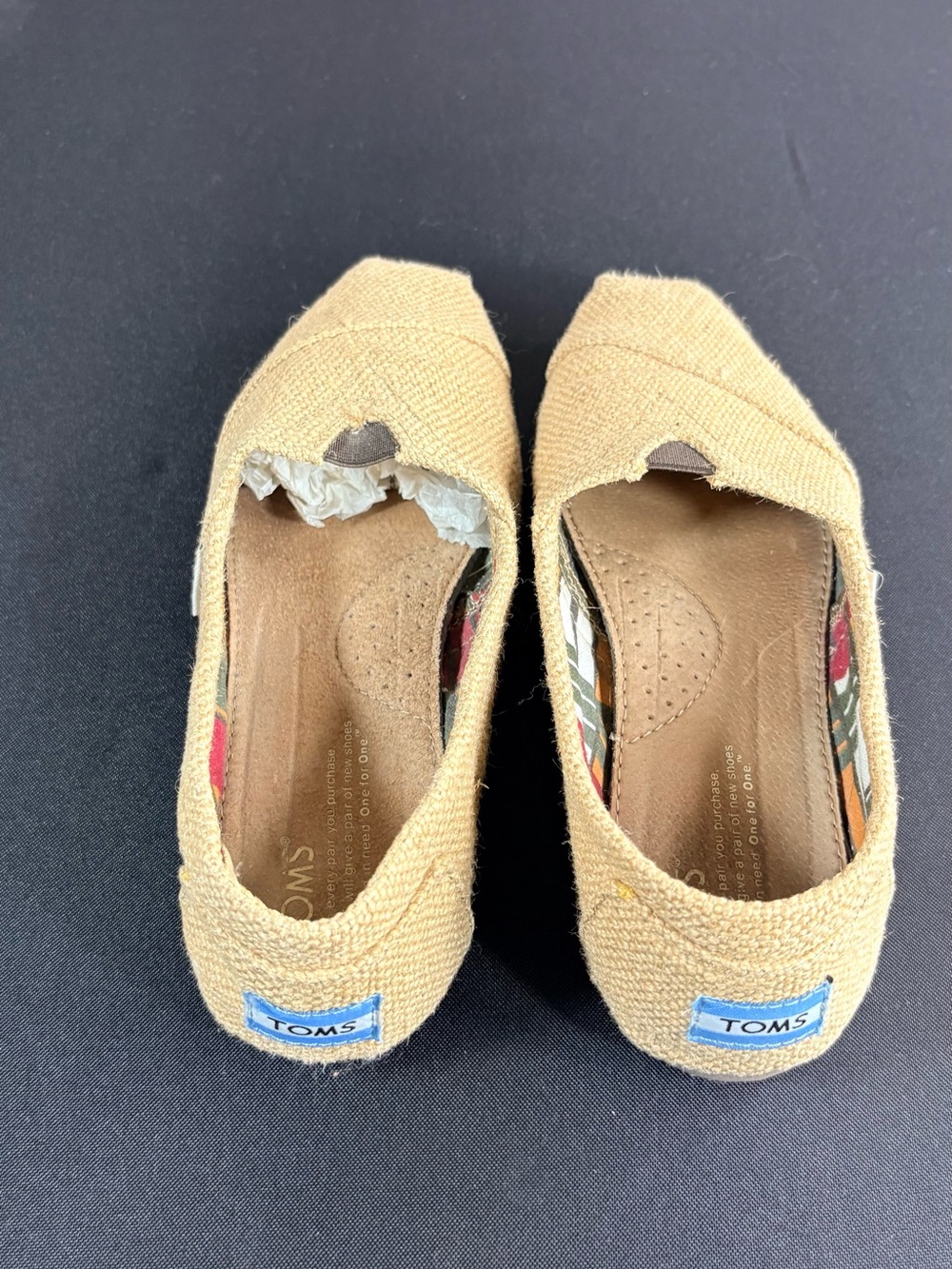 Toms women Slip-On Canvas Loafers in Tan - Picture 4 of 12